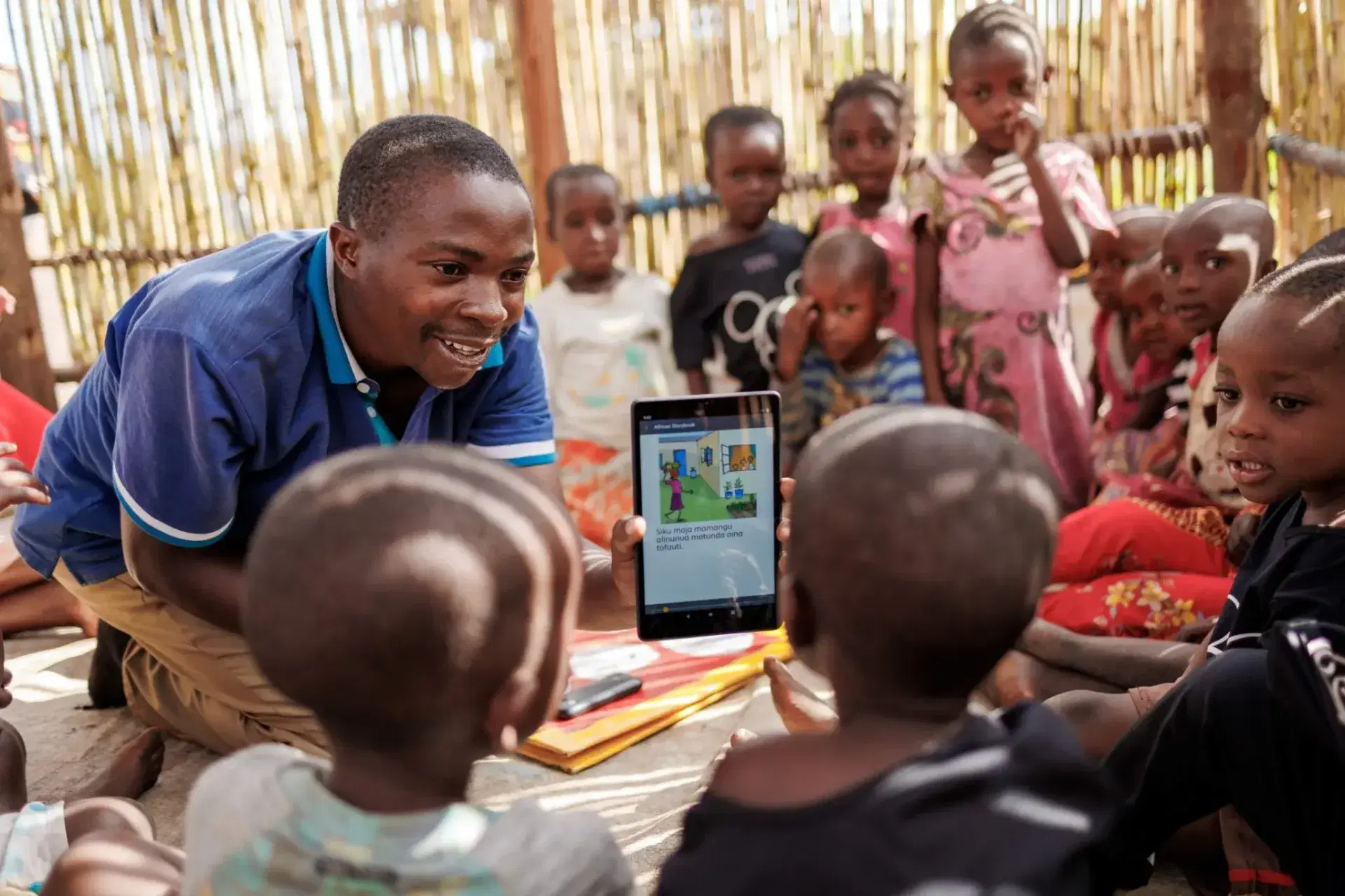 Students learning with EmpowerEd technology